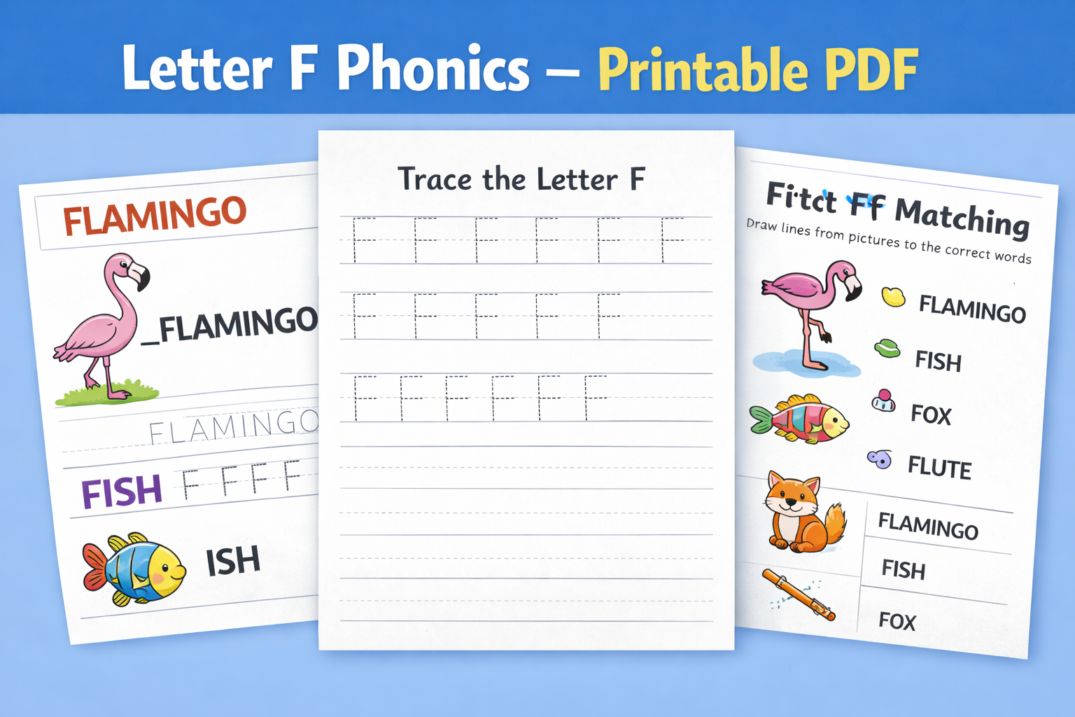 📘 Letter F Phonics Workbook