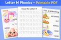 📘 Letter N Phonics Workbook