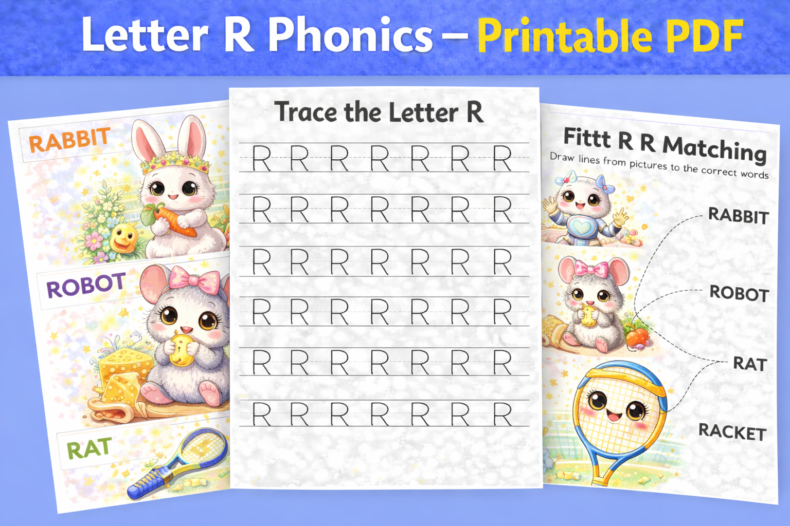 📘 Letter R Phonics Workbook