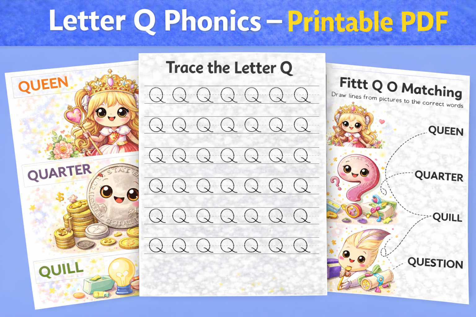 📘 Letter Q Phonics Workbook