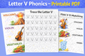 📘 Letter V Phonics Workbook