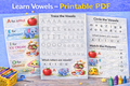 📚 Vowels A-E-I-O-U Phonics Workbook Bundle
