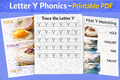 📘 Letter Y Phonics Workbook