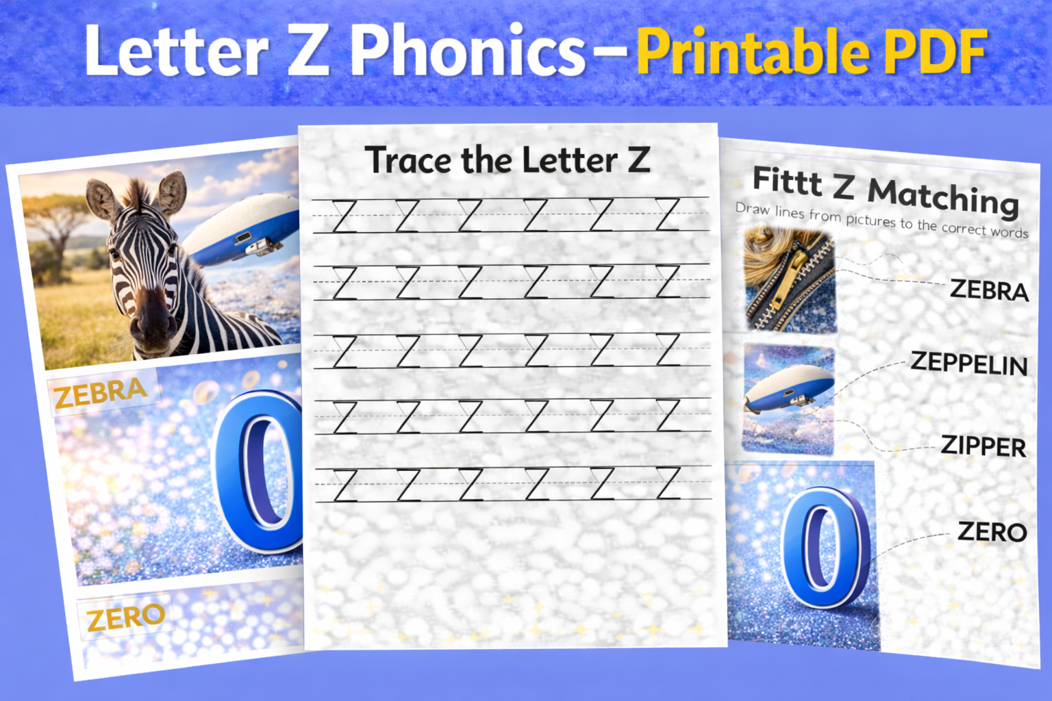 📘 Letter Z Phonics Workbook