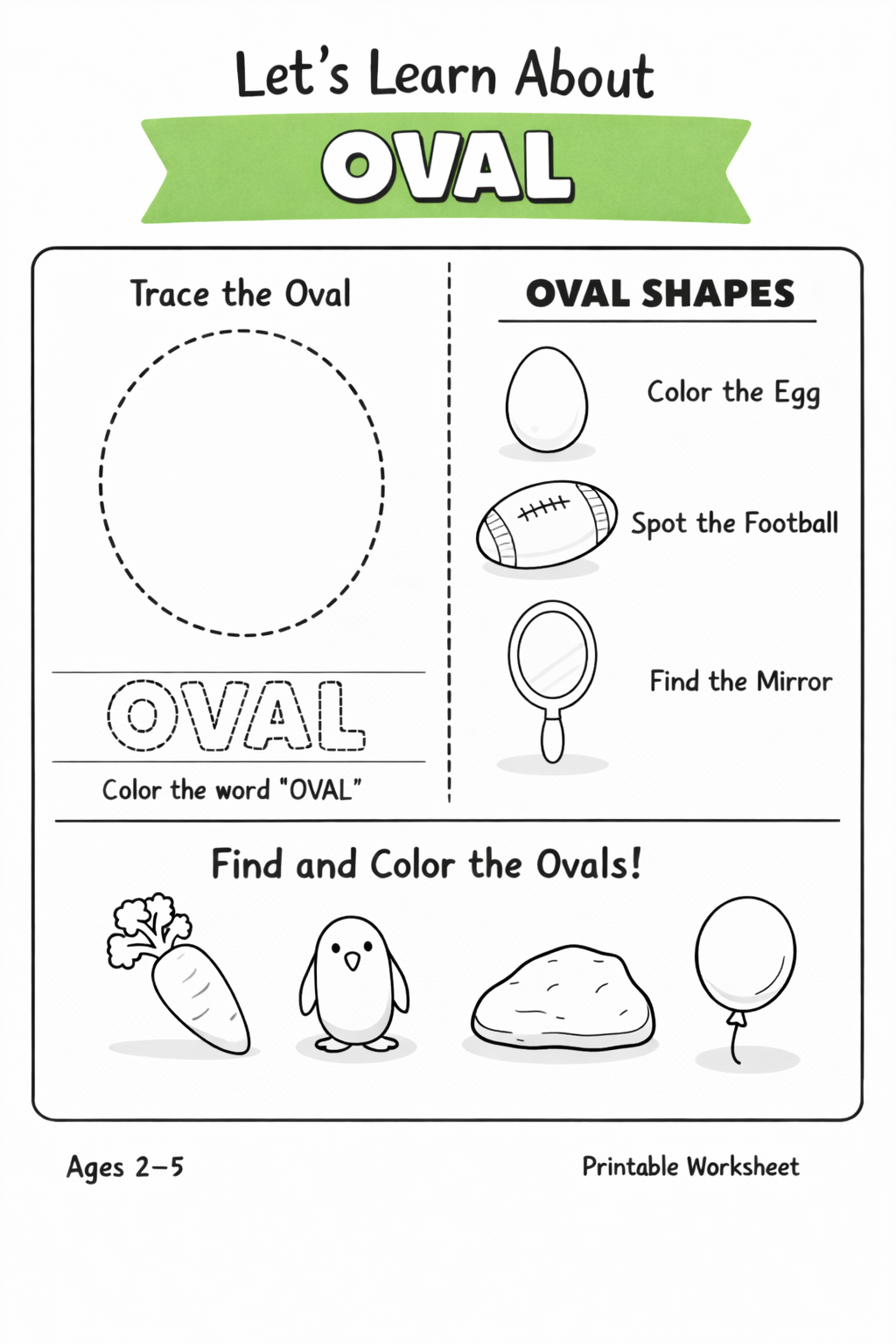 Learn Shapes Workbook - 8 Pages PDF Printable for Preschool