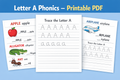 📘 Letter A Phonics Workbook