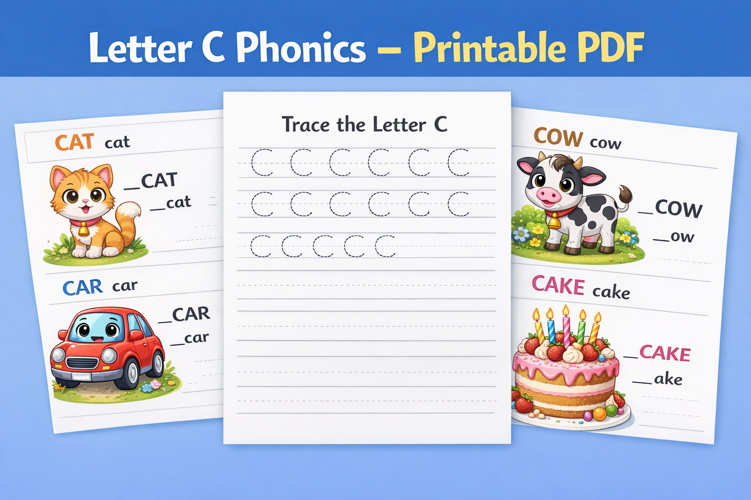 📘 Letter C Phonics Workbook
